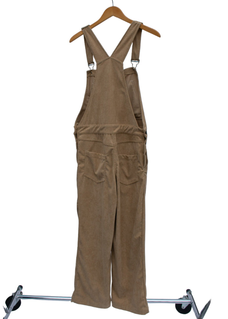 Conrado Connie Utility Corduroy Overalls - Utility Overalls - Khaki Back
