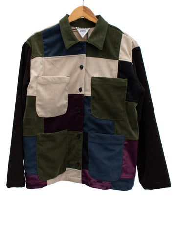 Polina Patchwork Corduroy Jacket - Zerowaste Patchwork Jacket