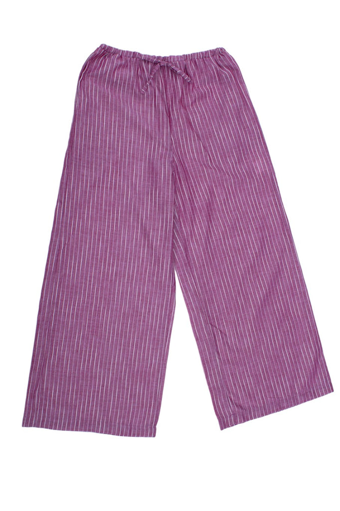 Conrado Lounge Pant - Fiona Drawstring Stripe Pant - Red Stripe