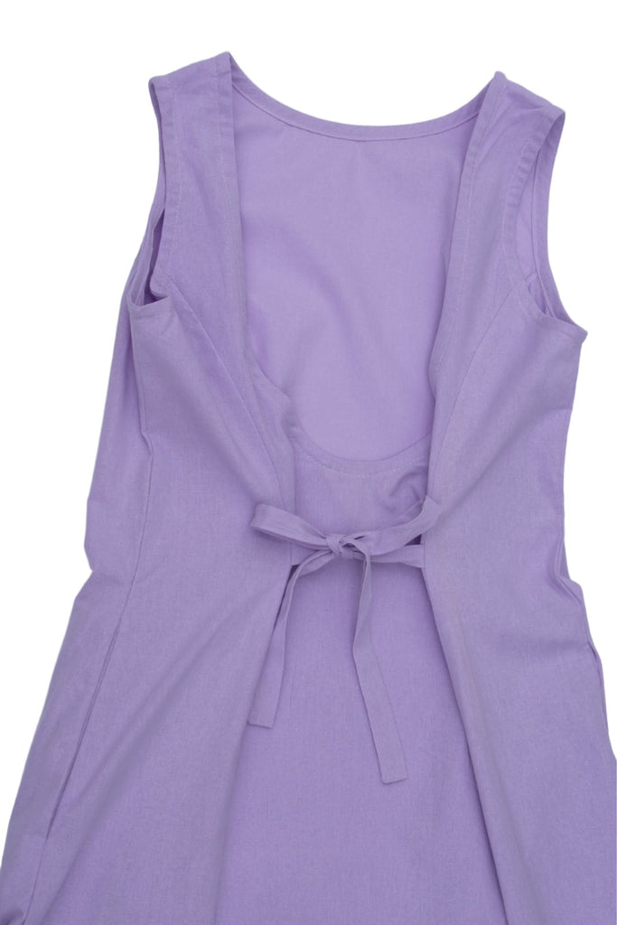 Conrado Dress - Val Lilac Midi Dress - Back Tie Detail