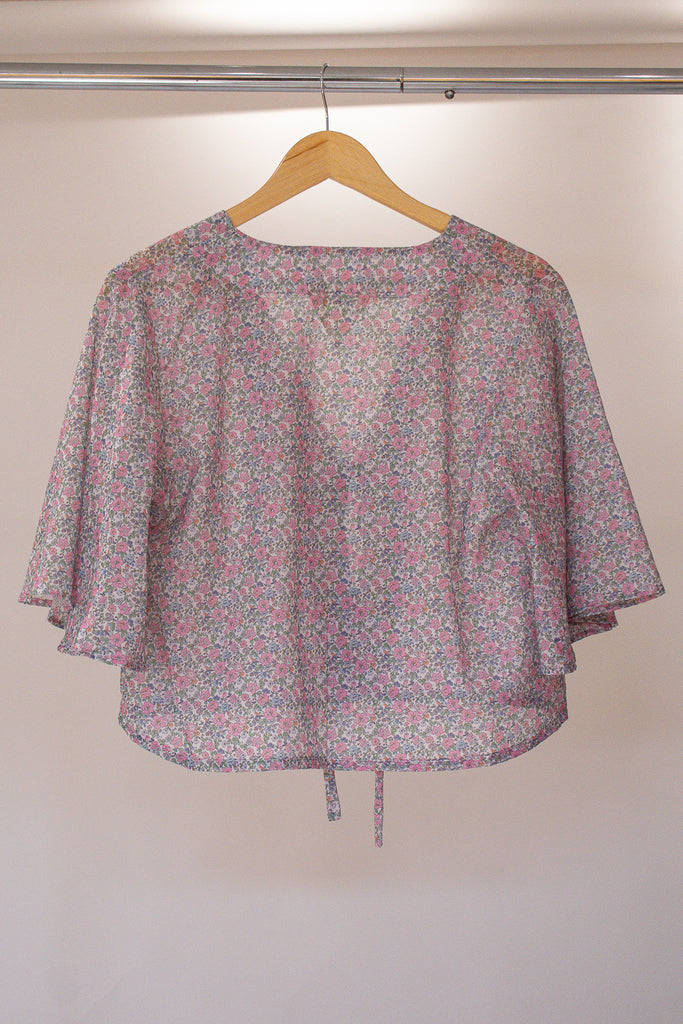 Lexi Flounce Sleeve Tied Top