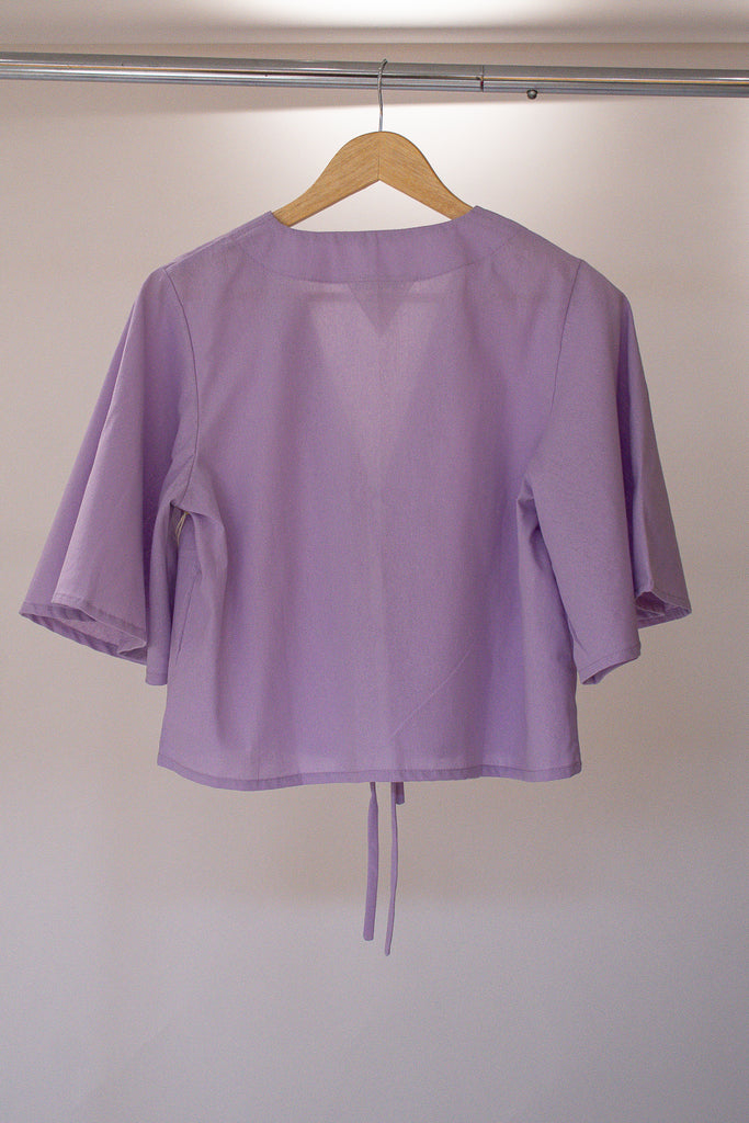 Lexi Flounce Sleeve Tied Top