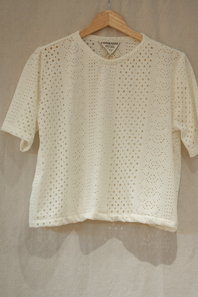 Forest Eyelet Top TShirt