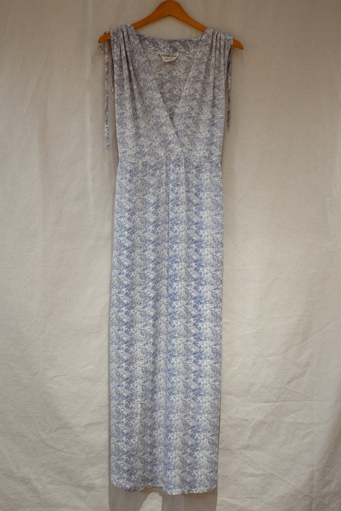 Frances Drawstring Print Maxi Dress