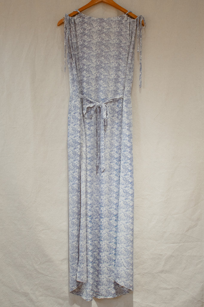 Frances Drawstring Print Maxi Dress