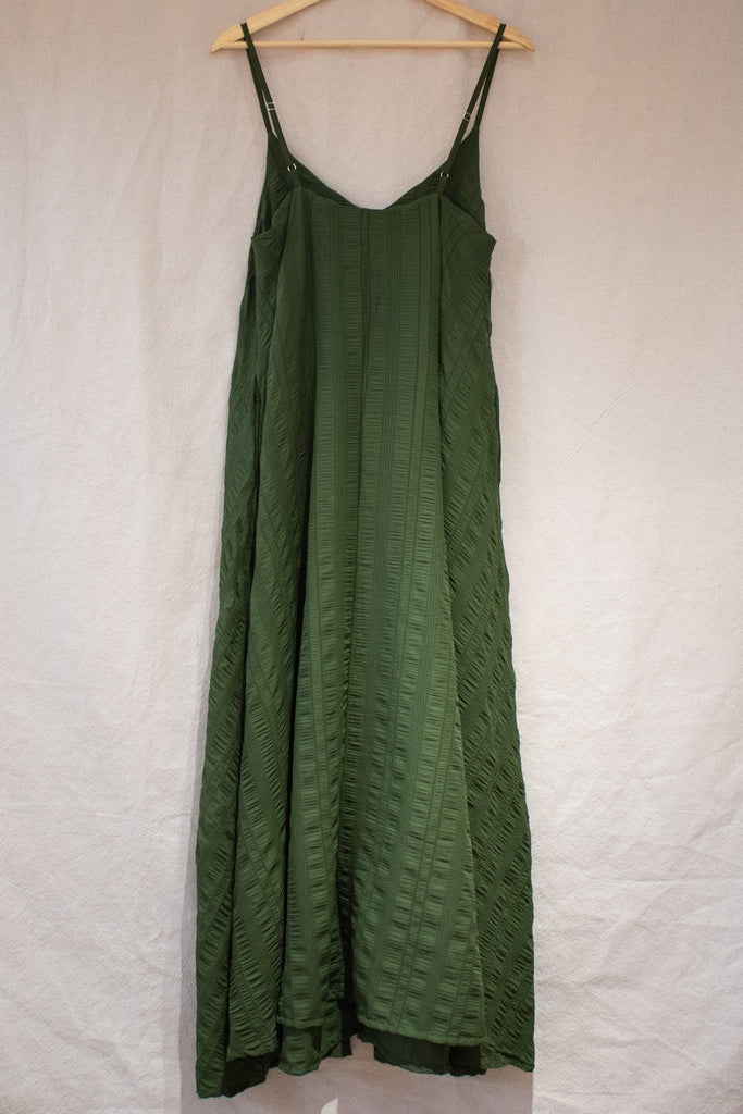 Devi Spaghetti Strap Maxi Dress Olive