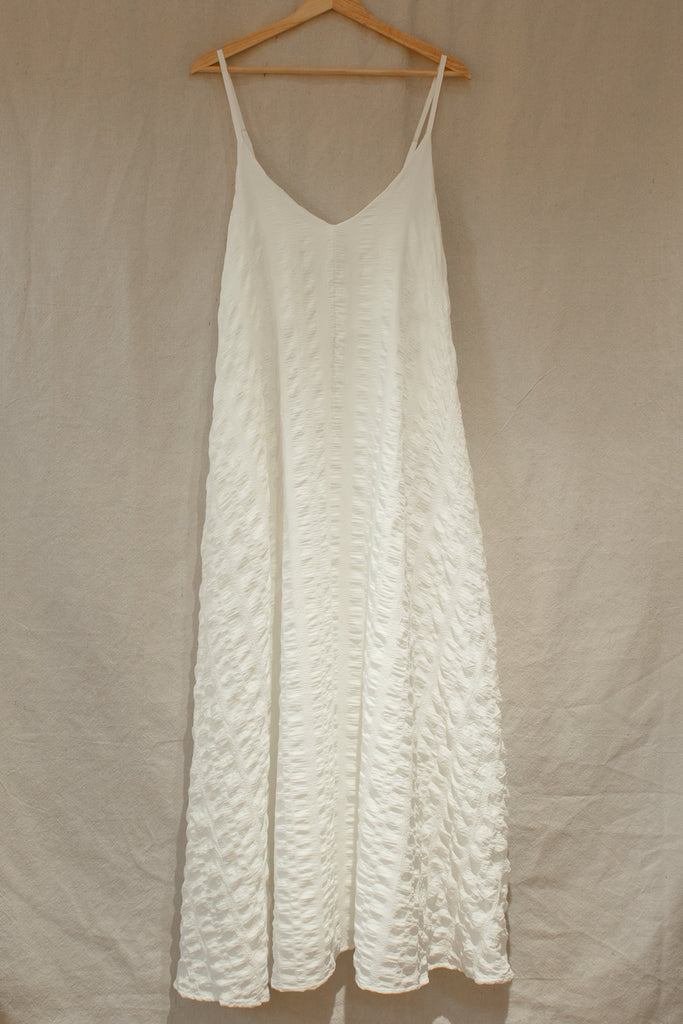 Devi Spaghetti Strap Maxi Dress White