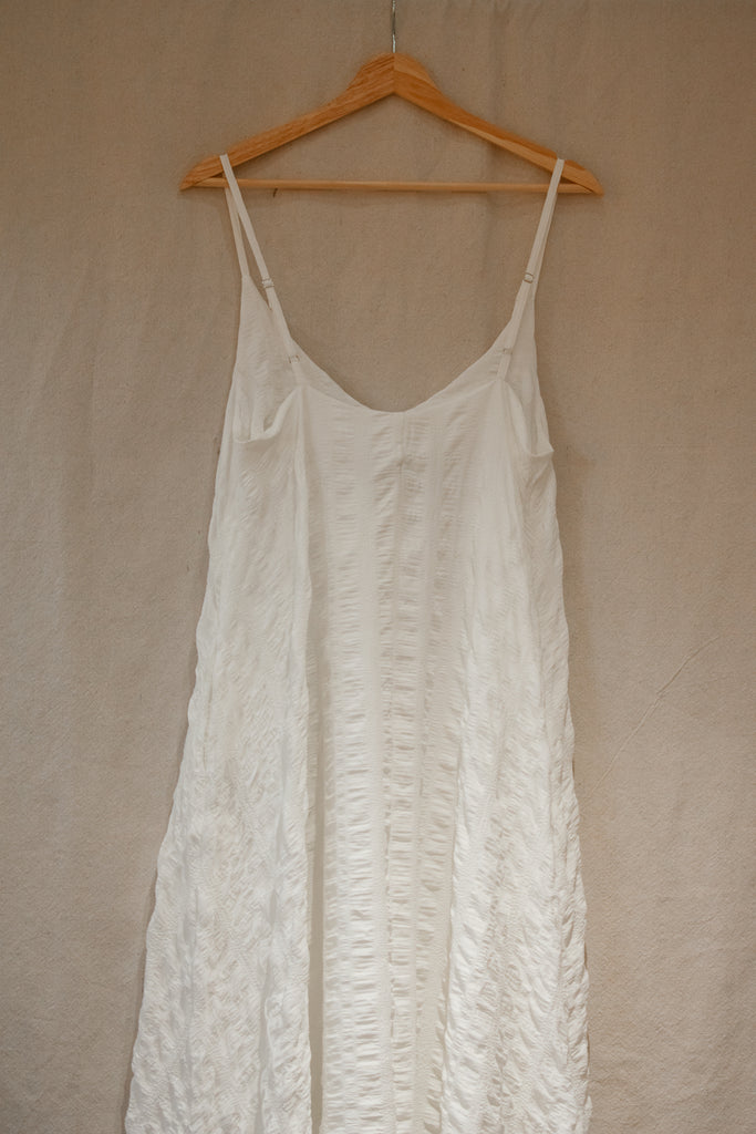 Devi Spaghetti Strap Maxi Dress White