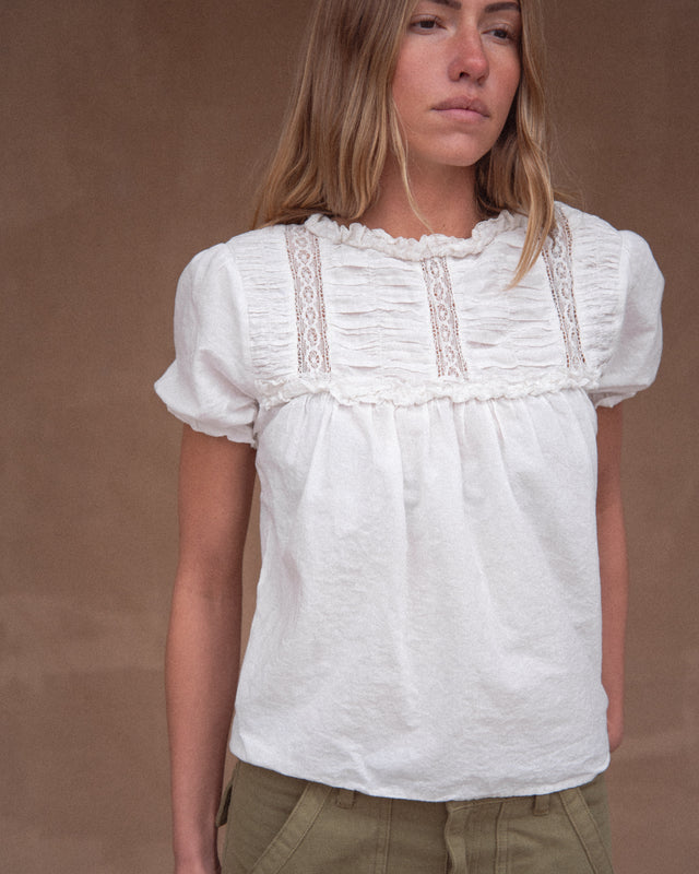 Sønderhaus Jane Blouse - White Blouse