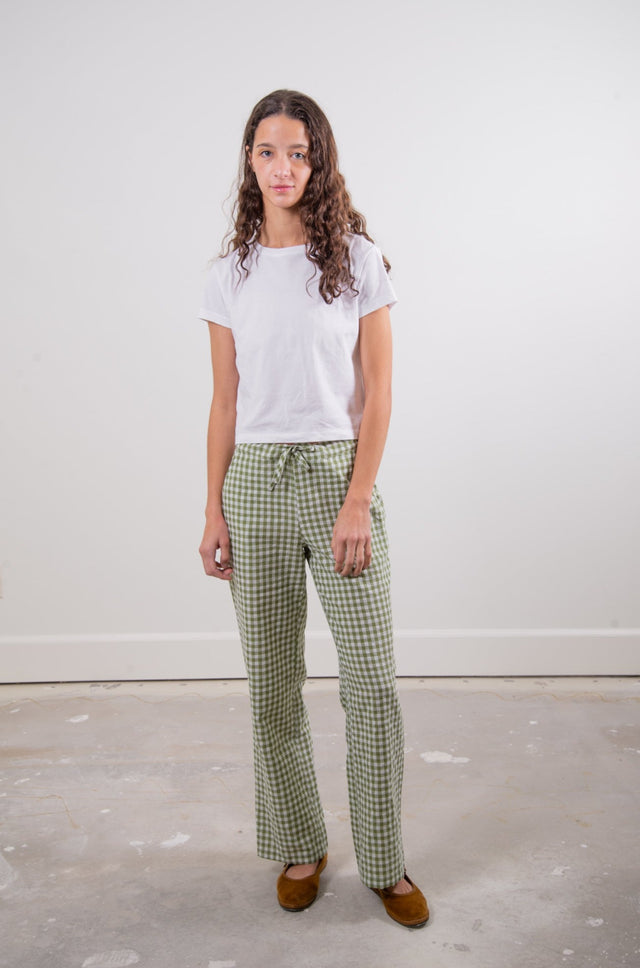 Sønderhaus The Perfect Pant Green Gingham