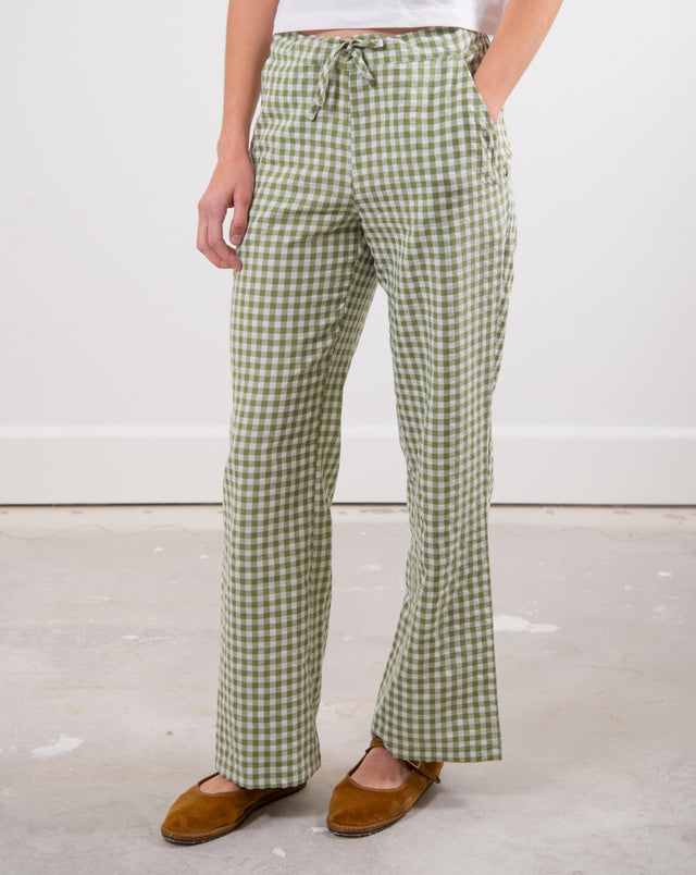 Sønderhaus The Perfect Pant Green Gingham