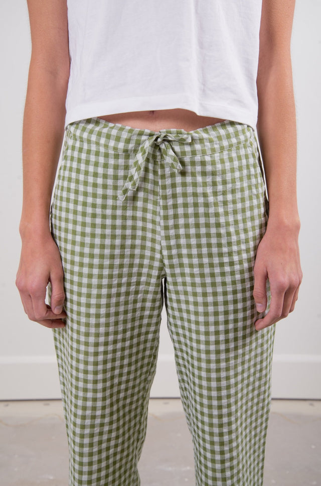 Sønderhaus The Perfect Pant Green Gingham