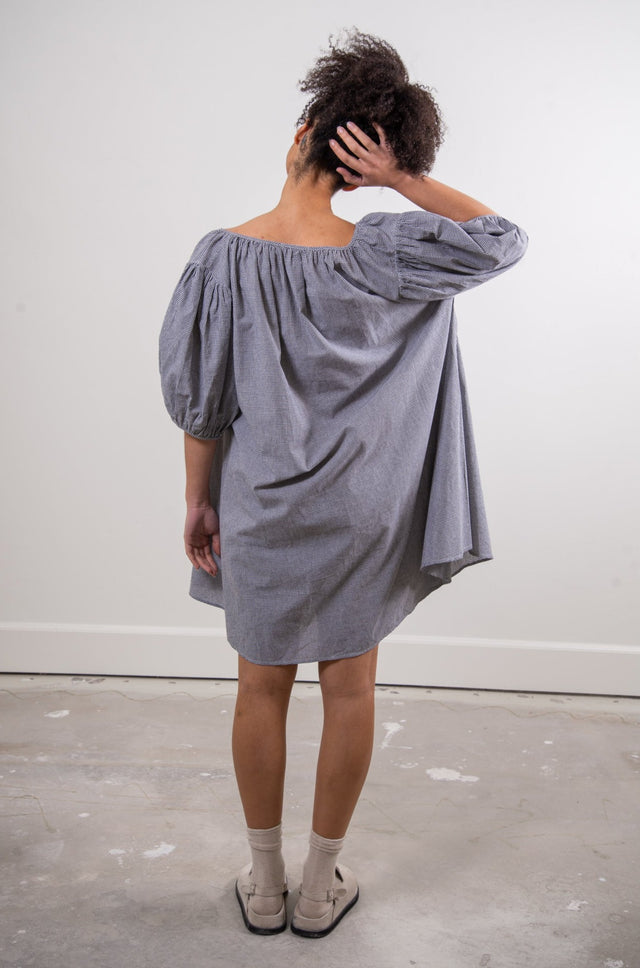 Sønderhaus The Lawn Dress Back White And Black Check