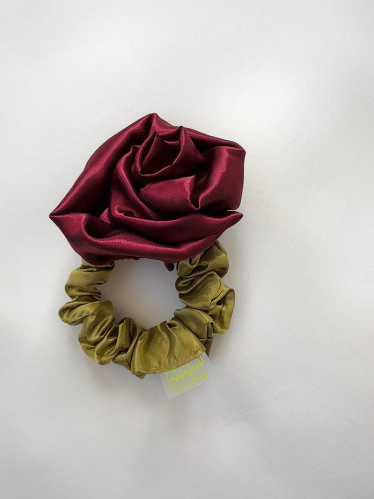 Room Shop Rosette Scrunchie Wine Scrunchie