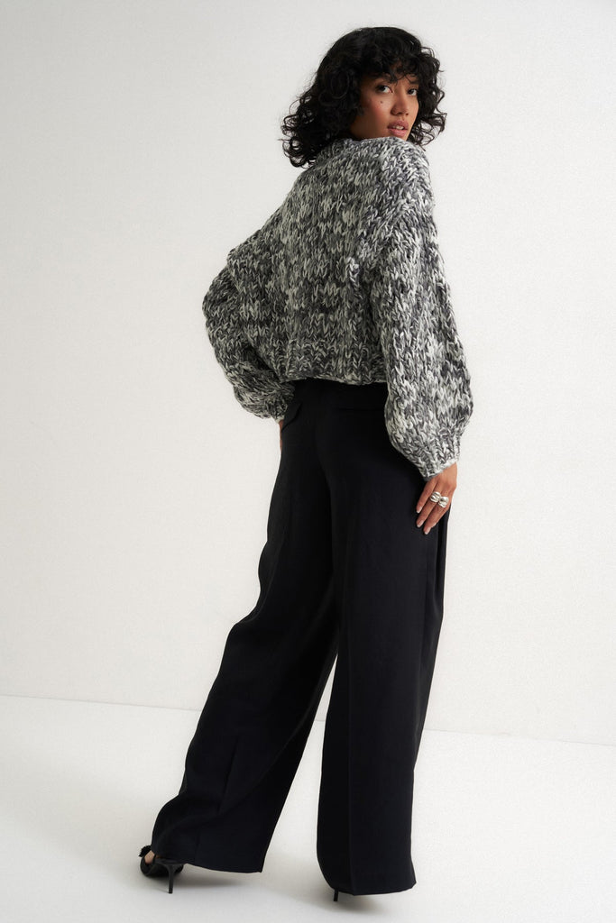 Gigi Cardigan - Black Multi - Callahan Knits