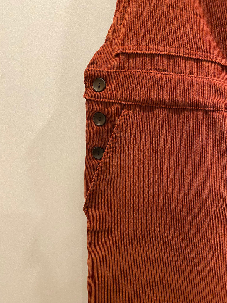 Conrado Connie Utility Corduroy Overalls - Utility Overalls Side Detail