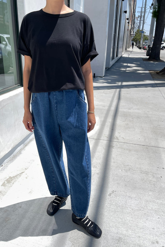 Le Bon Shoppe - Blue Denim Arc Pants