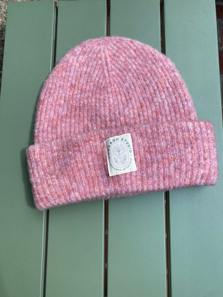 Conrado Double Cuff Rib Beanie - Pink Beanie