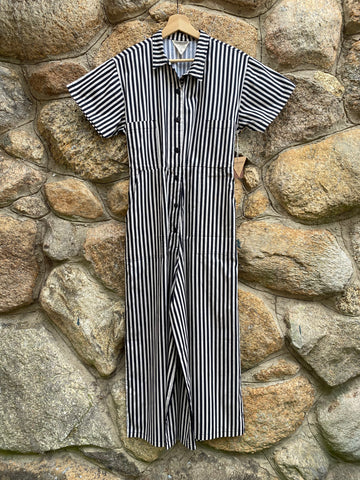 Black and White Stripe Jumpsuit - Willie Jumpsuit