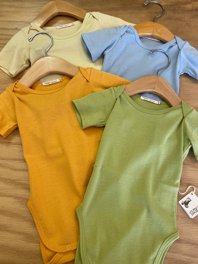 Tane Organics Baby Short Sleeve Pullover Onesie