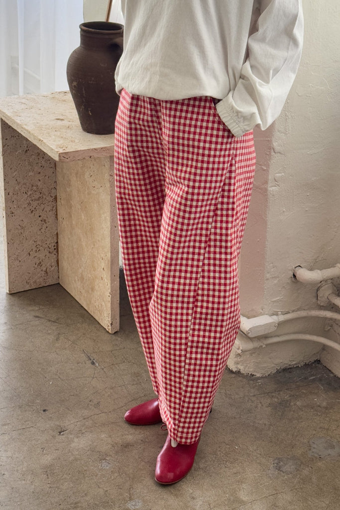 Le Bon Shoppe - Red Gingham Arc Pants