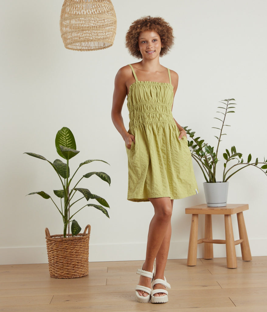 Known Supply Bayside Dress Matcha
