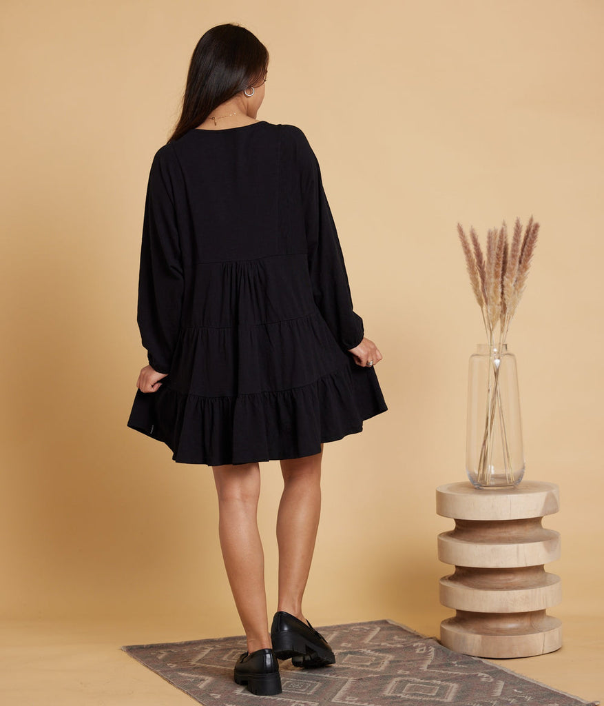 Known Supply Alice Dress - Black Short Dress