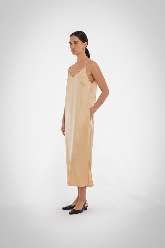 Paper Label Shay Slip Dress Sand