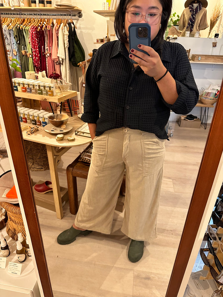 Lindsey Wide Leg Corduroy Pant - Conrado