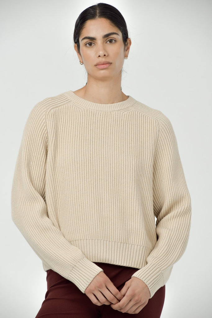 Paper Label Avery Crew Neck Cotton Sweater