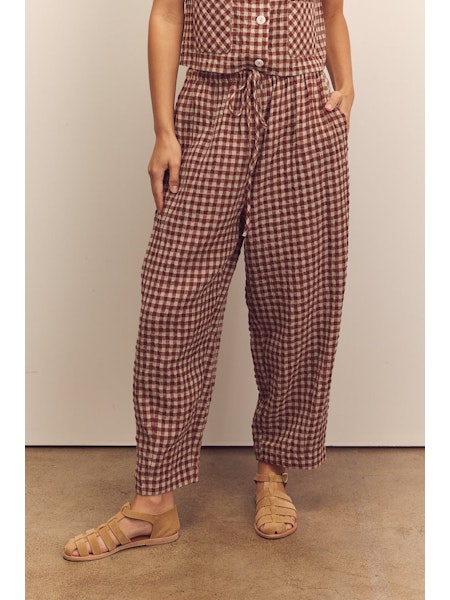 Amente Drawstring Easy Brick Pants