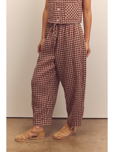 Amente Drawstring Easy Brick Pants