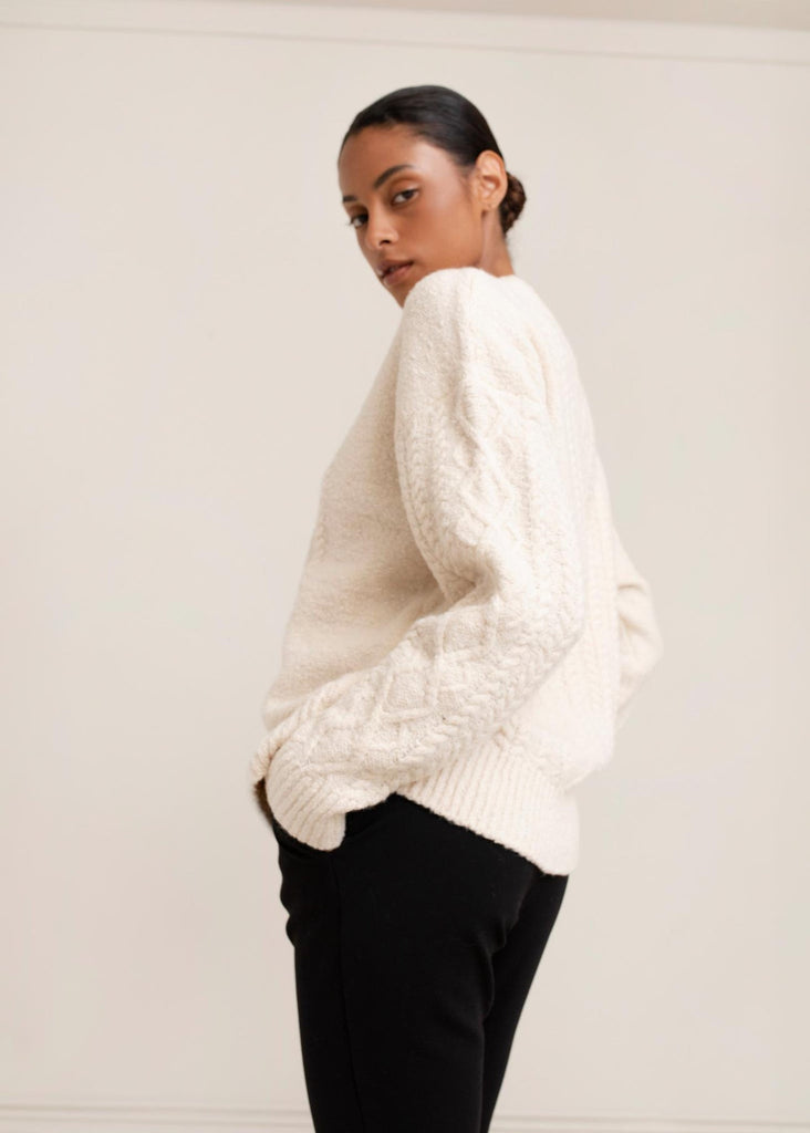 Paper Label Rayna Cable Sweater