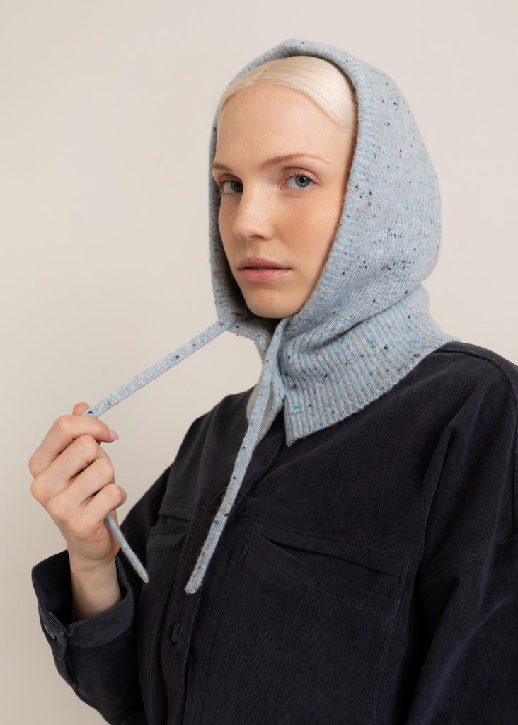 Paper Label Knitted Bara Hood