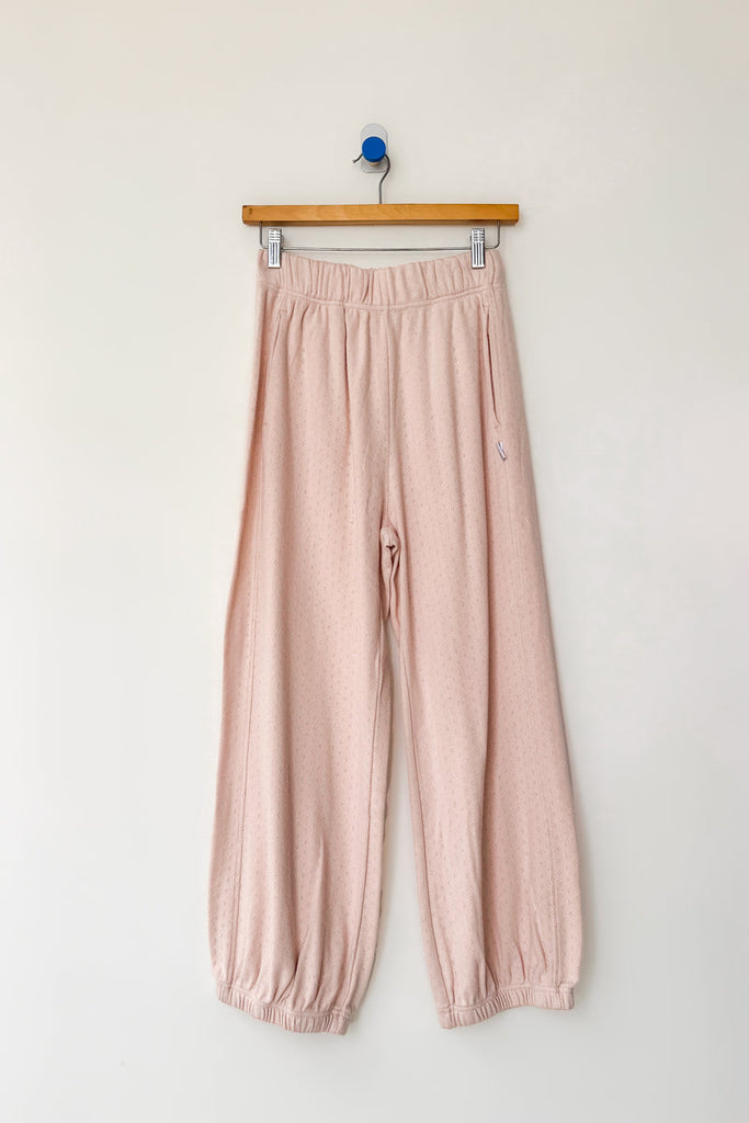 Le Bon Shoppe Pointelle Balloon Pants - Baby Pink