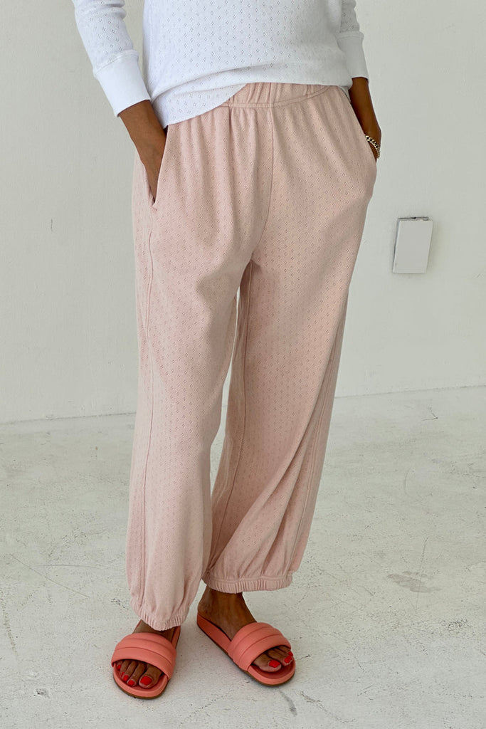 Le Bon Shoppe - Pointelle Balloon Pants - Baby Pink 