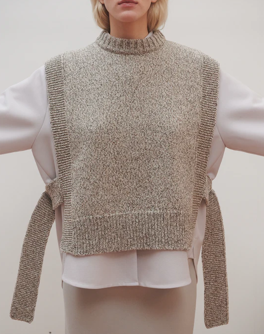 The Knotty Ones Kalvos Tweed Merino Wool Vest