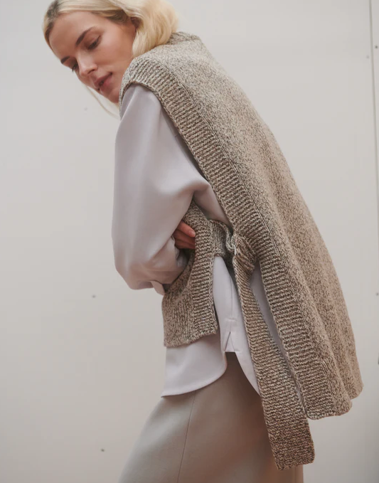 The Knotty Ones Kalvos Tweed Merino Wool Vest