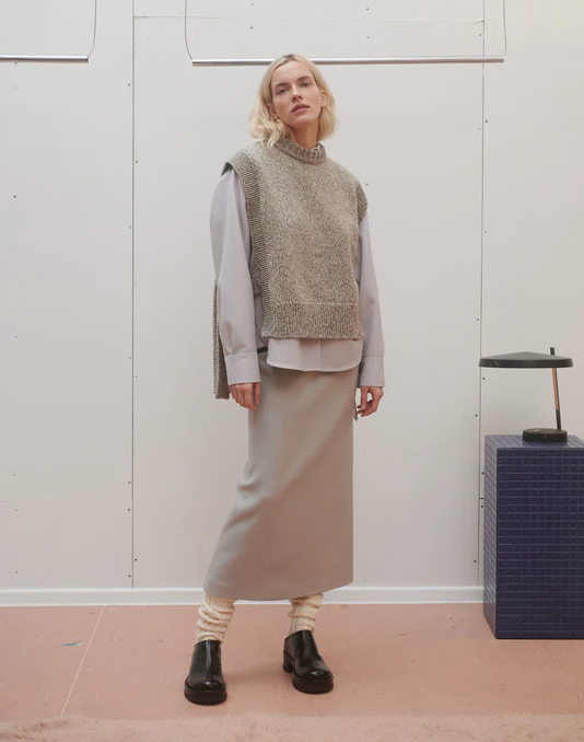 The Knotty Ones Kalvos Tweed Merino Wool Vest