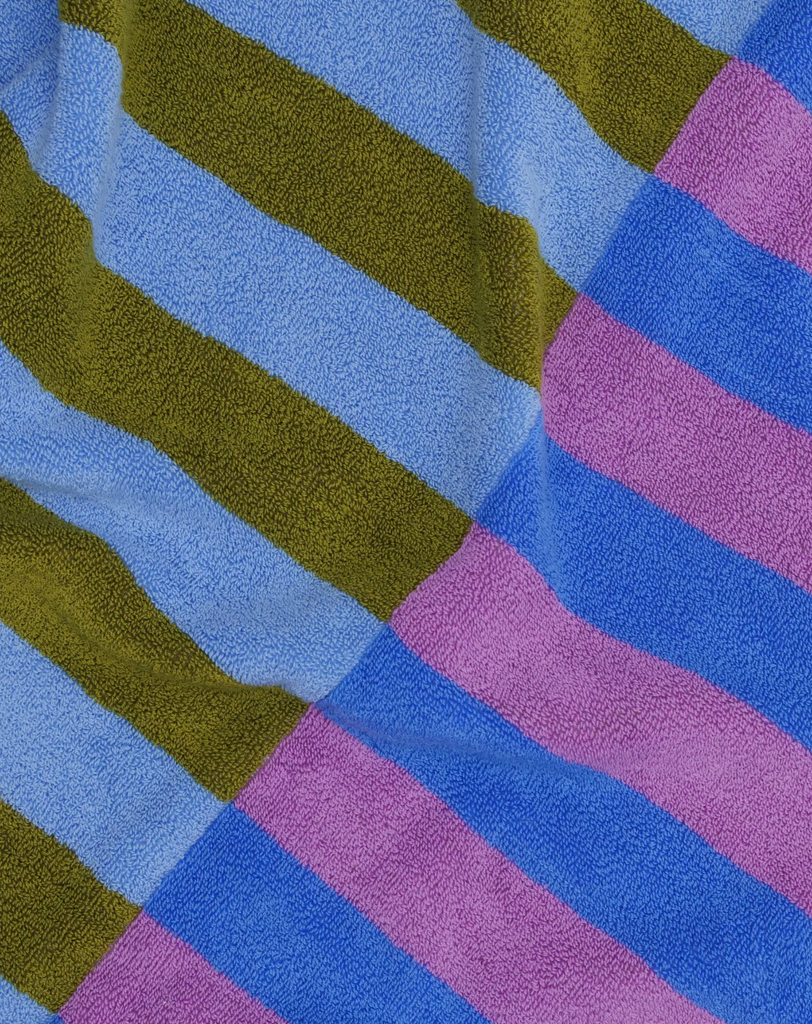 Baggu Bath Towel Cabana Stripe Mix