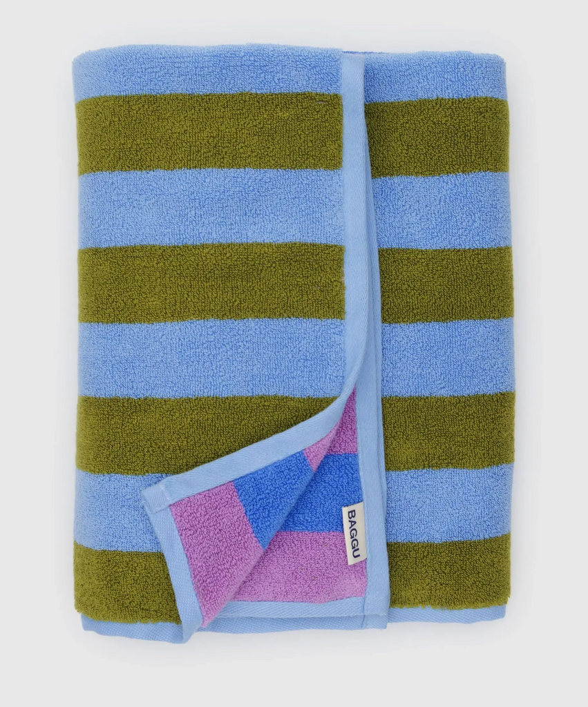 Baggu Bath Towel Cabana Stripe Mix