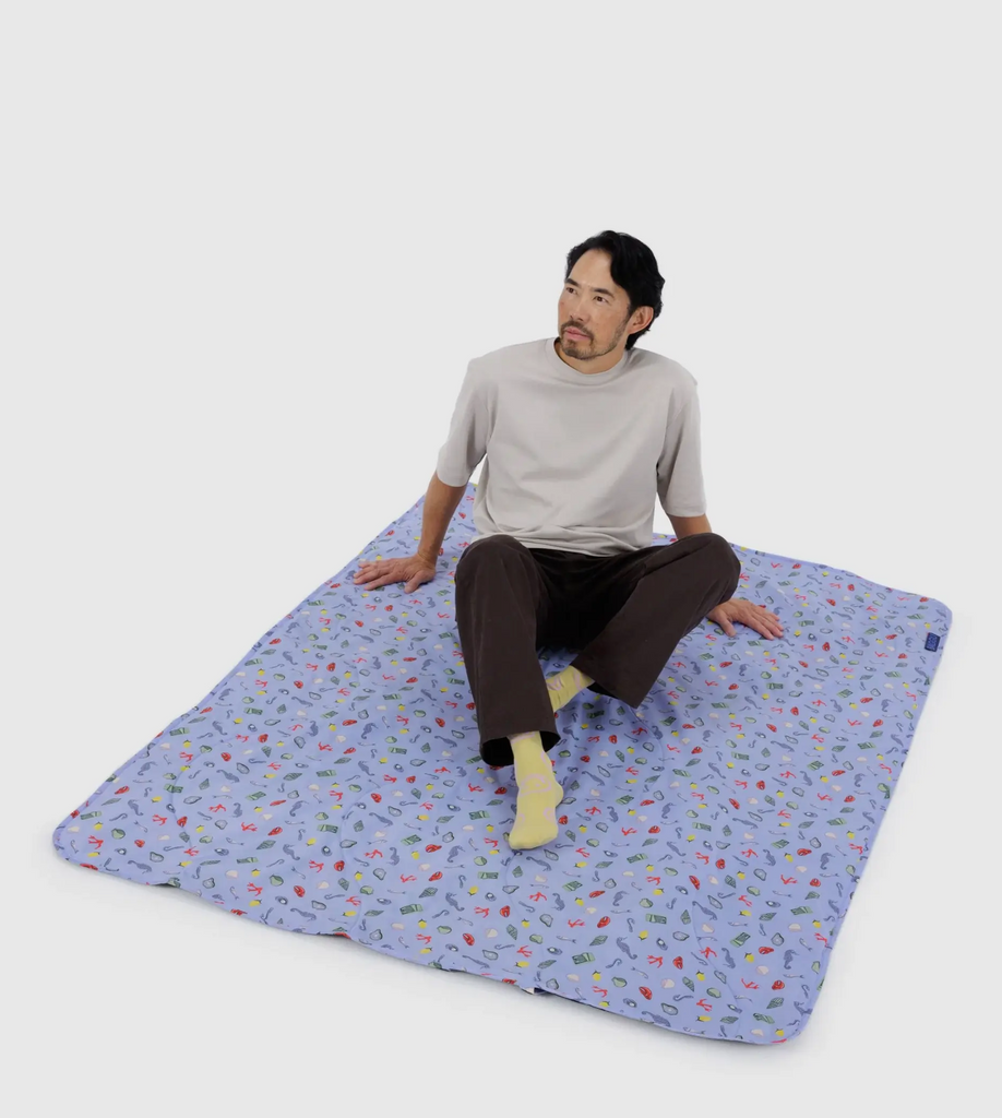 Baggu Puffy Picnic Blanket Sea Charms