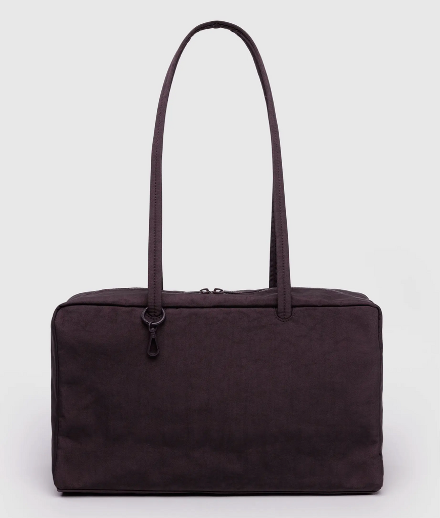 Baggu Medium Nylon Bowler Bag Chocolate Plum