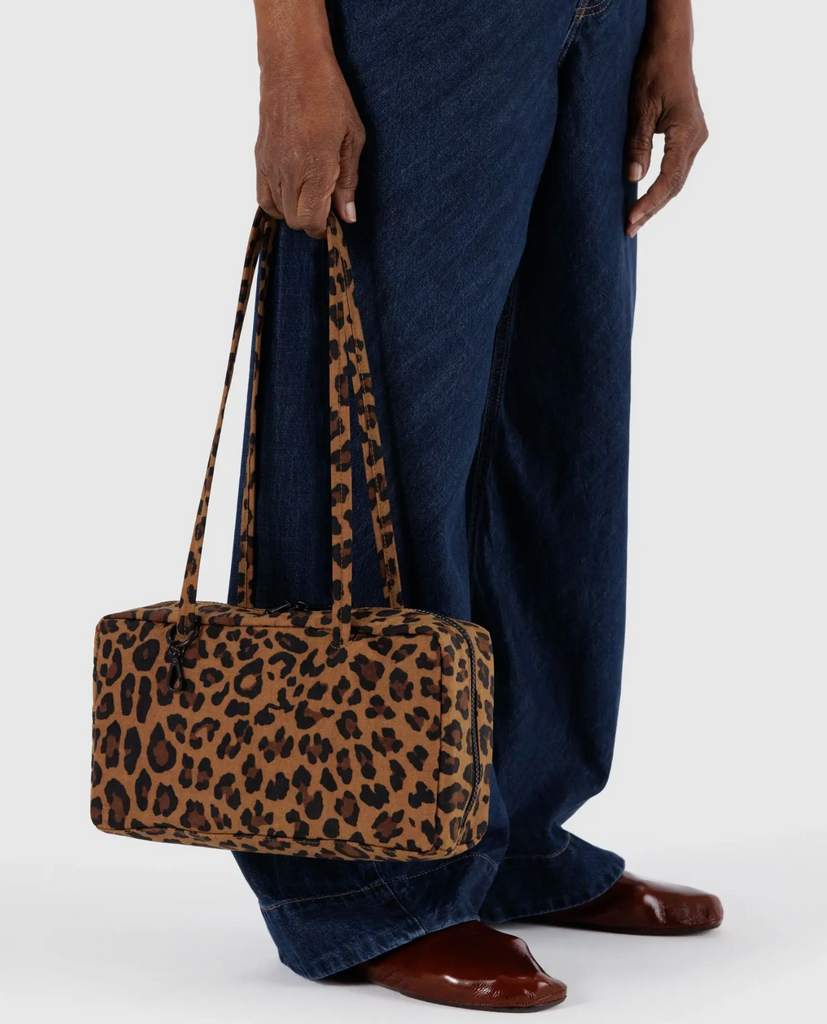 Baggu Nylon Bowler Bag Leopard