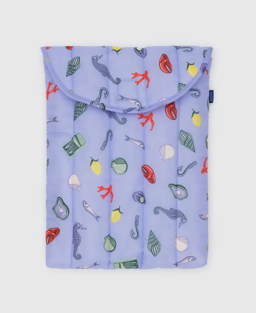 Baggu - Puffy Laptop Sleeve 13"/14" - Sea Charms