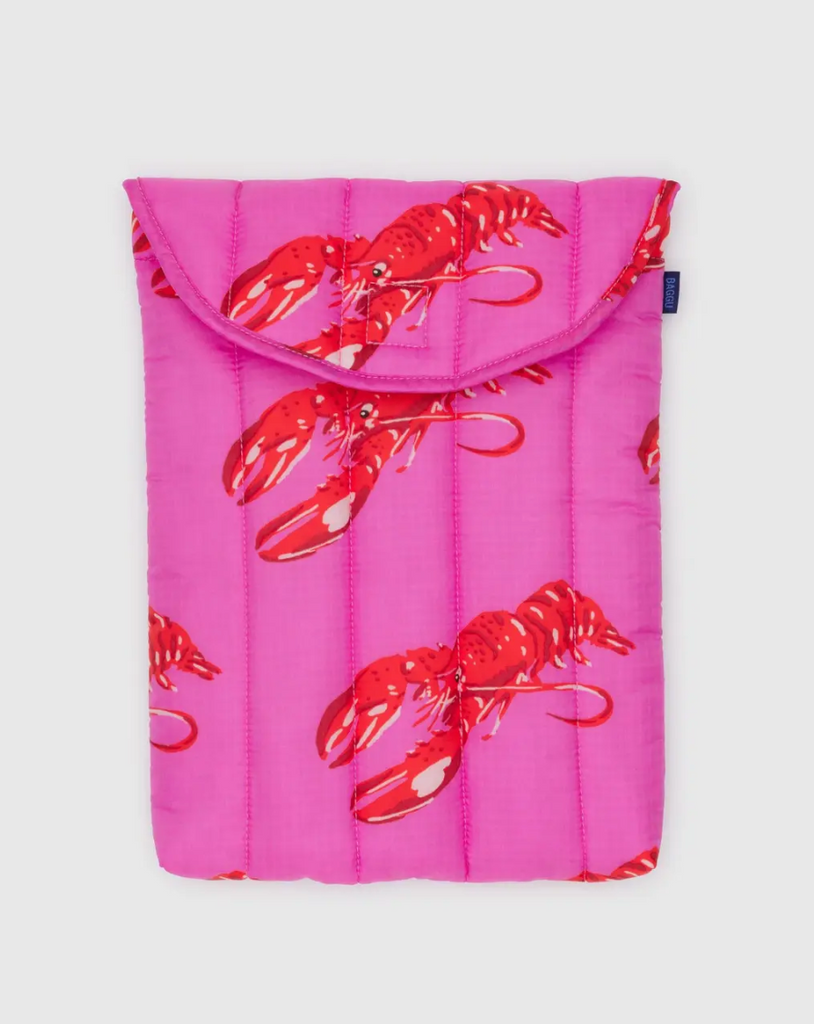 Baggu - Puffy Laptop Sleeve 13"/14" - Pink Lobster