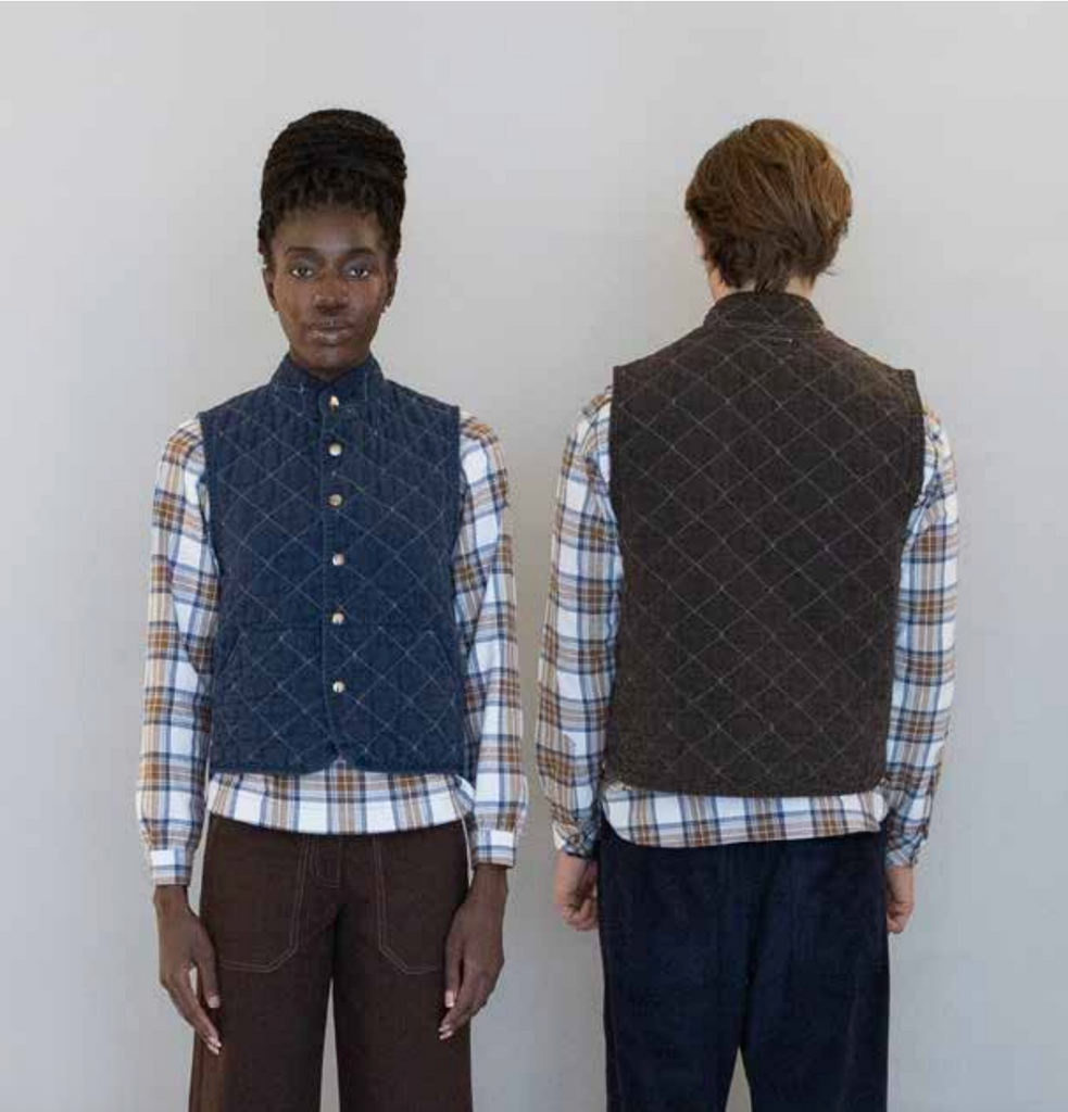 Utility Canvas Quilted Snap Vest