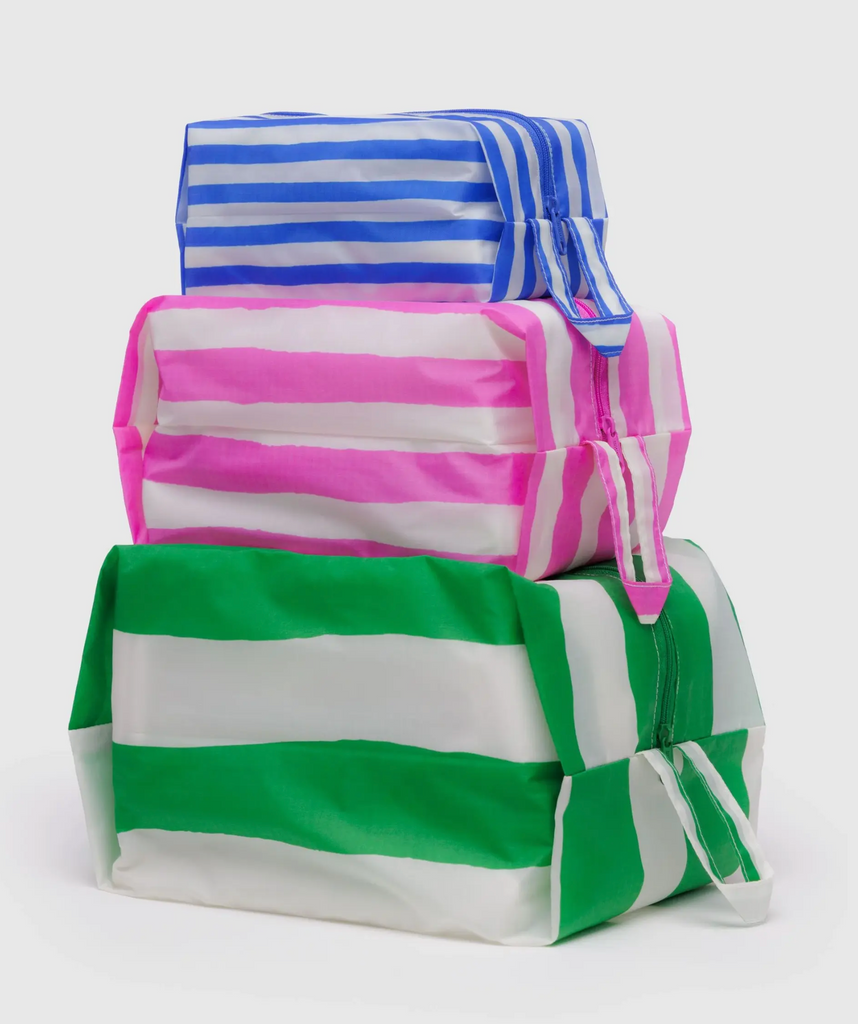 Baggu - 3D Zip Set Painted Stripes