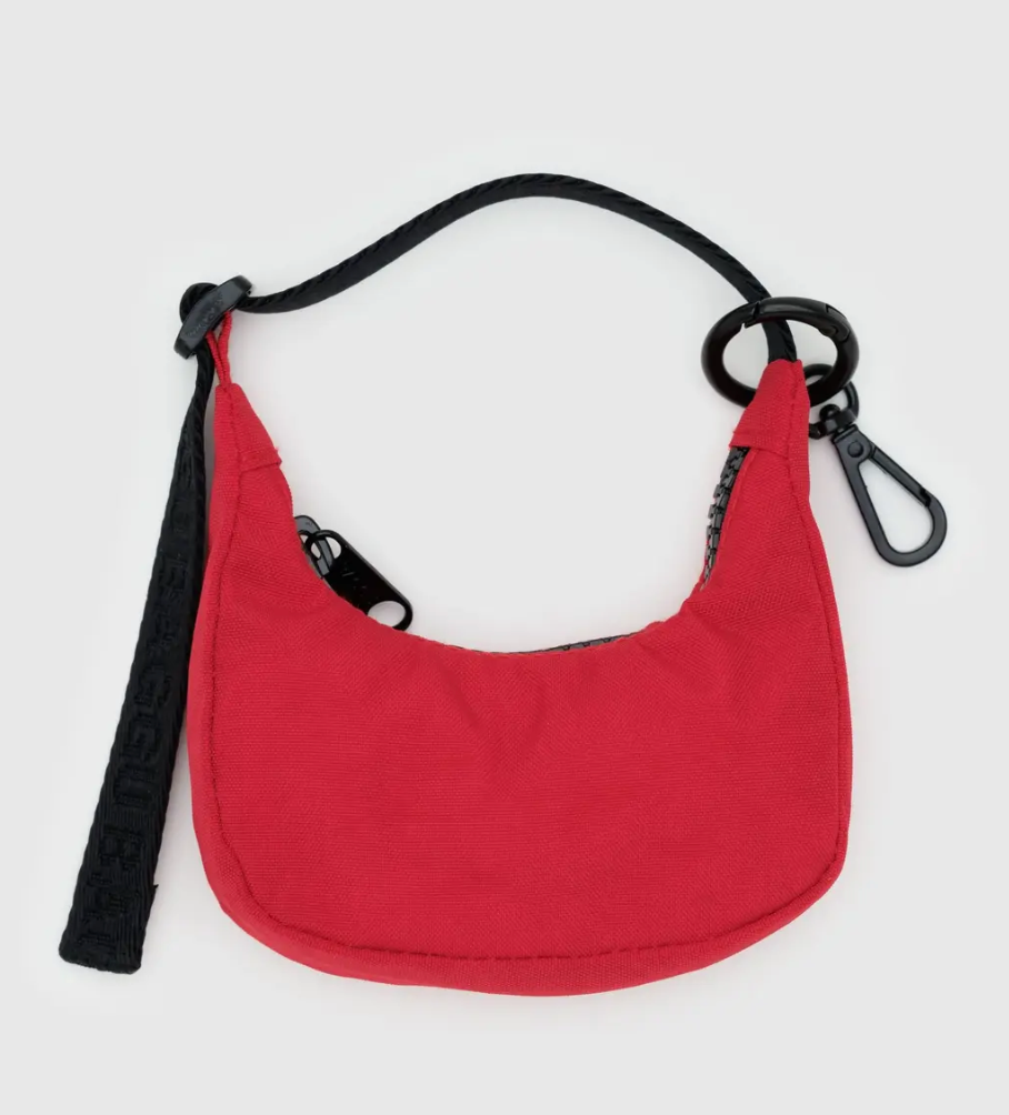 Baggu Crescent Bag Charm Candy Apple