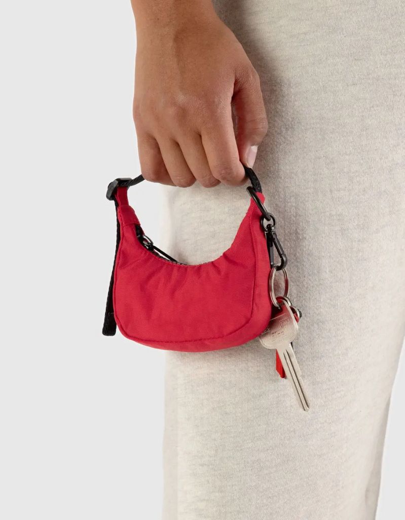 Baggu Crescent Bag Charm Candy Apple